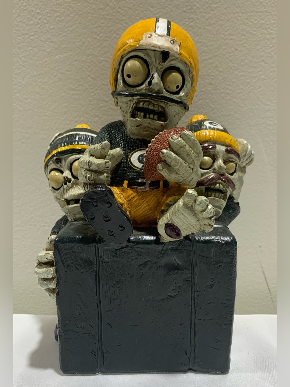 Forever Collectibles 8” tall Green Bay Packers Resin Zombies Figurine